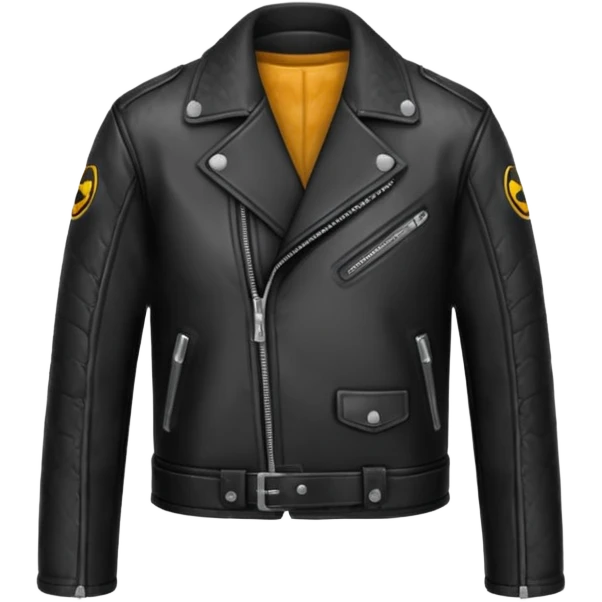 leather jacket emoji