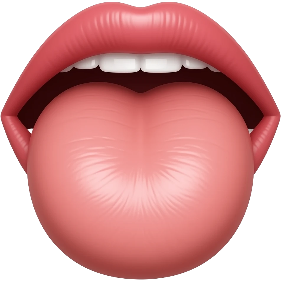 Sucking a penis emoji