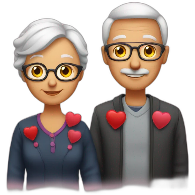 Grandparents in Day St Valentines  emoji