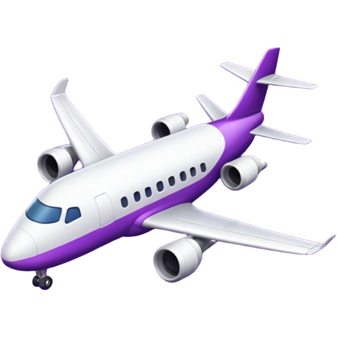 airplane purple emoji