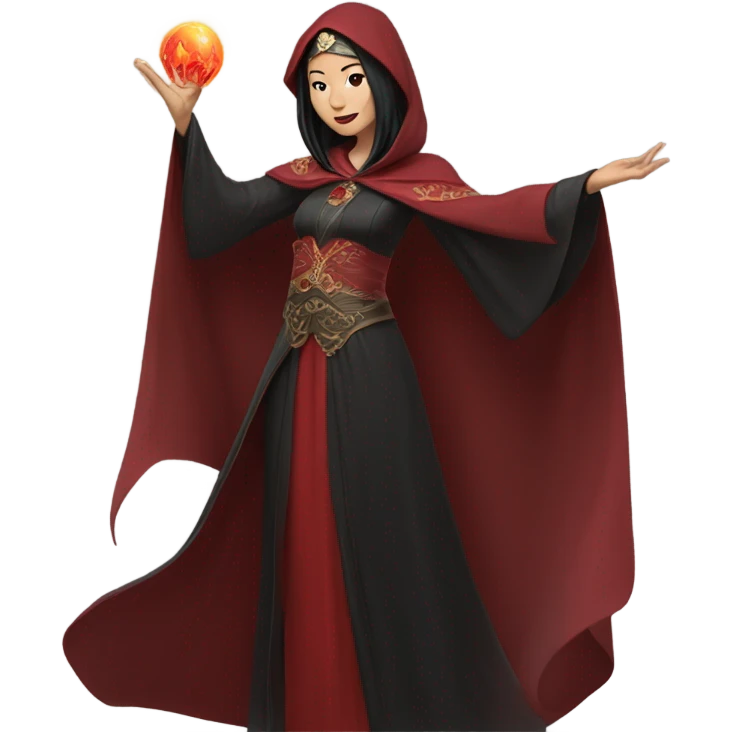 Asian Scarlet witch emoji