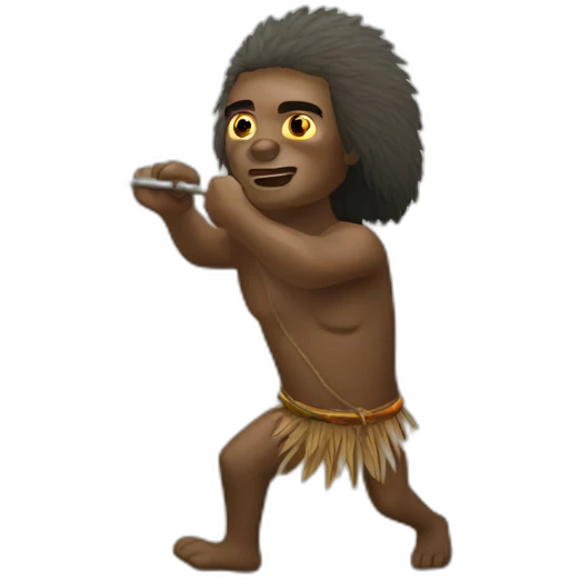 Aborigine hunting emoji