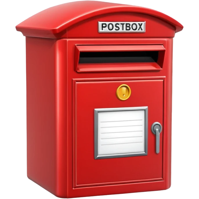 simple red postbox emoji