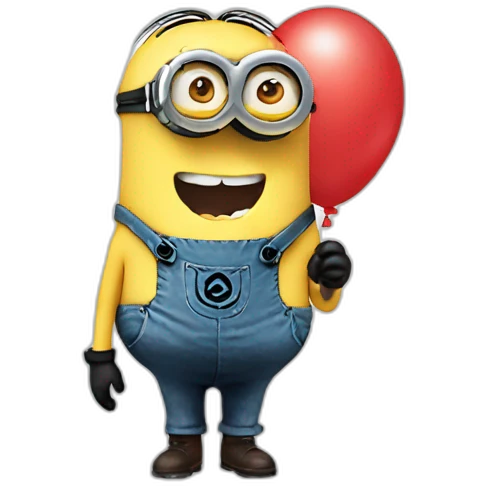 Minion WITH BALLON  emoji