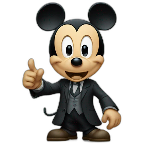 mickey mouse as an angry disney lawyer emoji