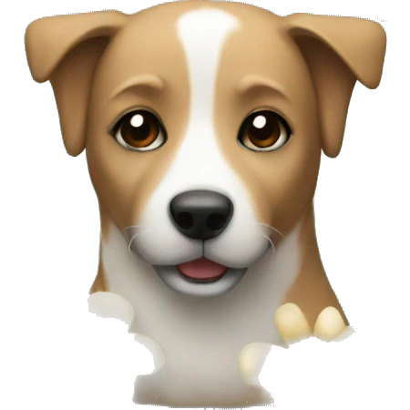 dog with flowers  emoji