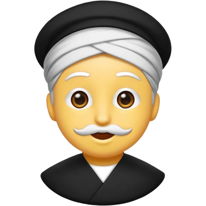 Siyah beş yapraklı yonca emoji