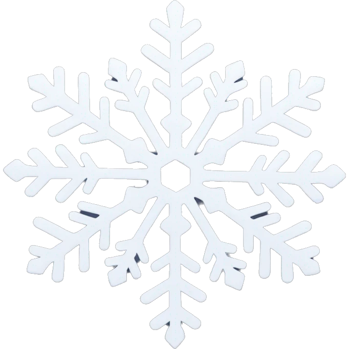 white snowflake emoji