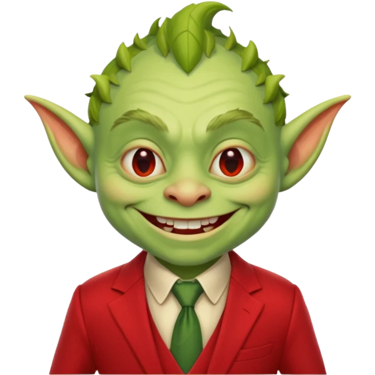 Goblin red suit  emoji