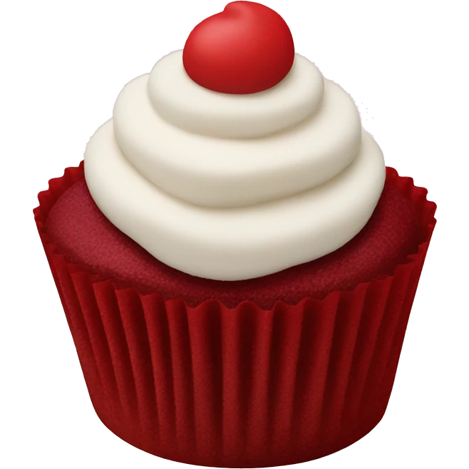 Red velvet cupcake  emoji