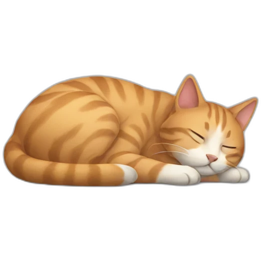 cat sleeping emoji