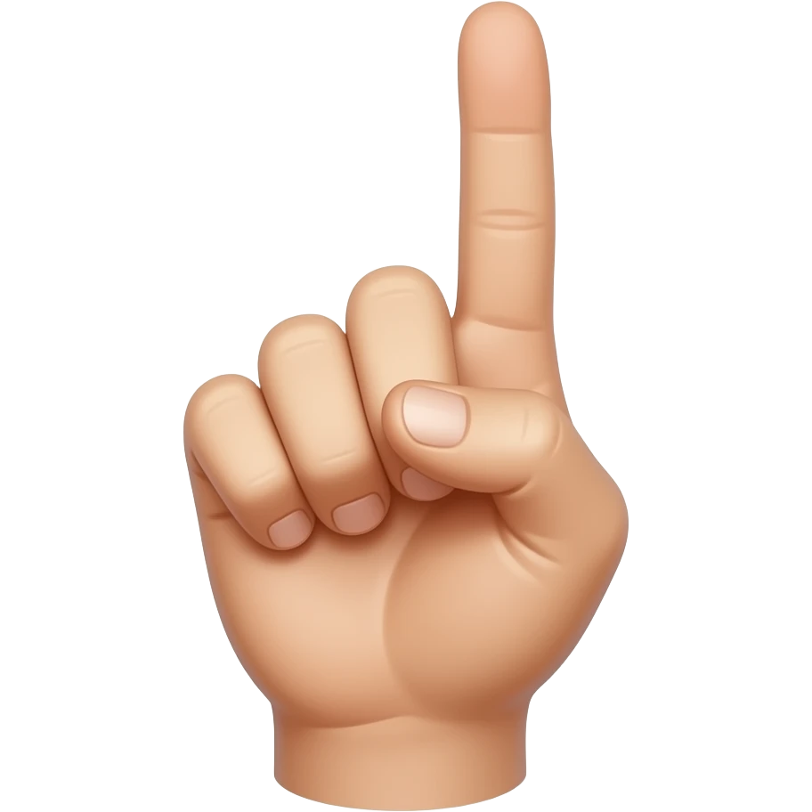 dedo señalando arriba emoji