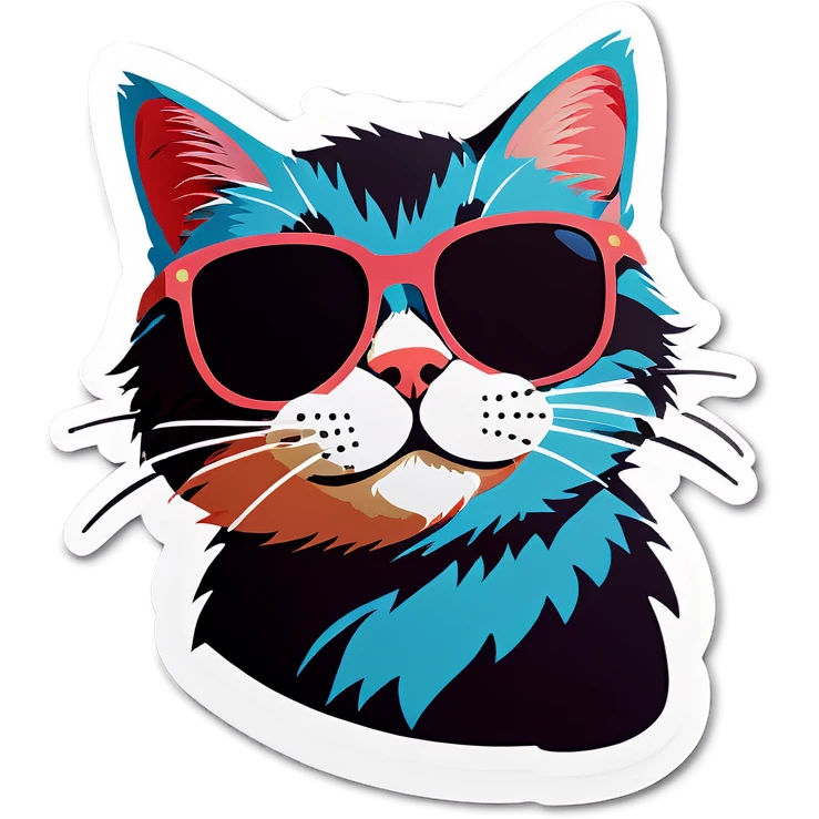 Cat with sunglasses emoji