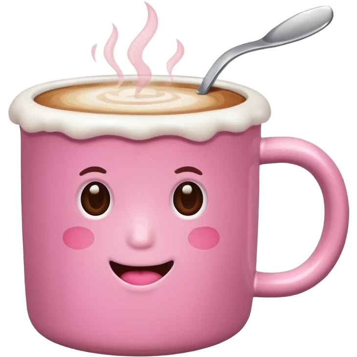 pink coffee emoji