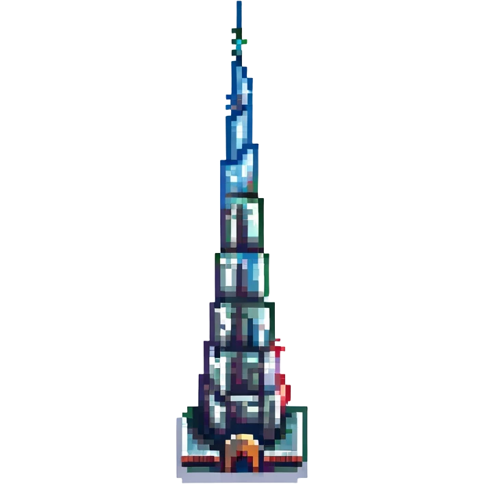 Burj Khalifa, modern skyscraper emoji