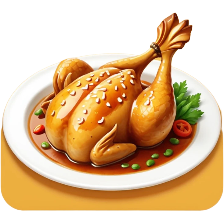 pollo caramelizado emoji