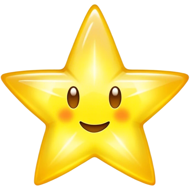 A dynamic cartoon star with motion blur and a glowing aura, giving the impression of fast movement or leveling up. The design is fun and energetic emoji