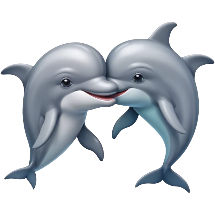 Kissy dolphin emoji