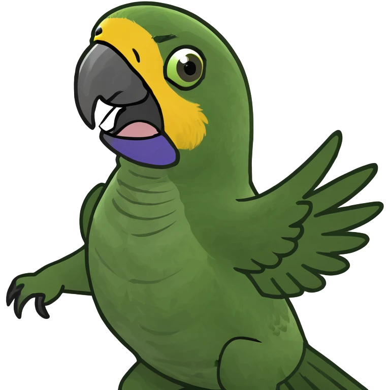 Parrot dancing  emoji