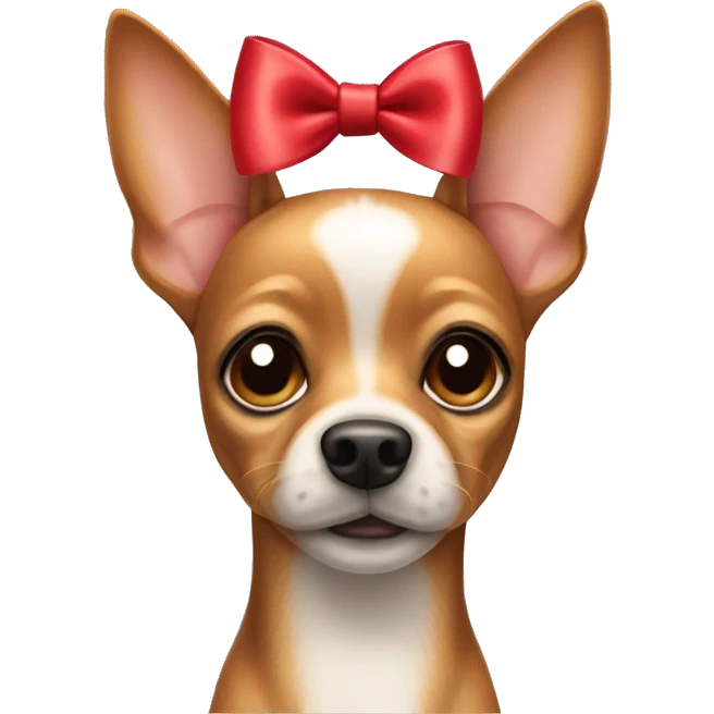 toy terrier dog with a bow on his head emoji