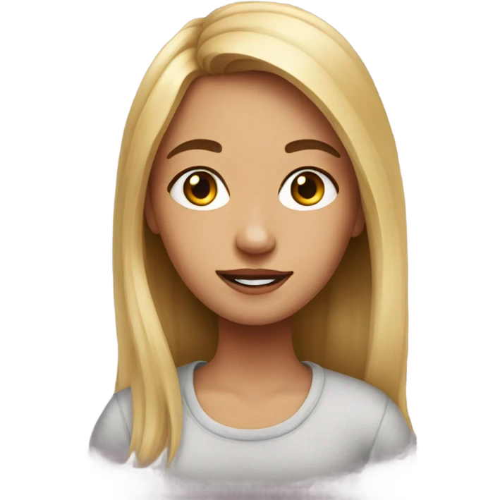 realistic portrait of girl emoji