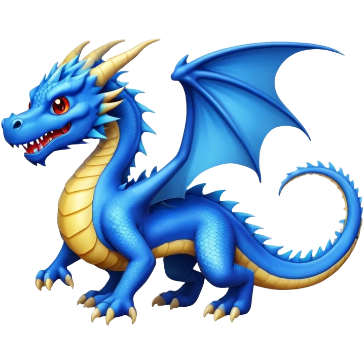 Blue dragon  emoji
