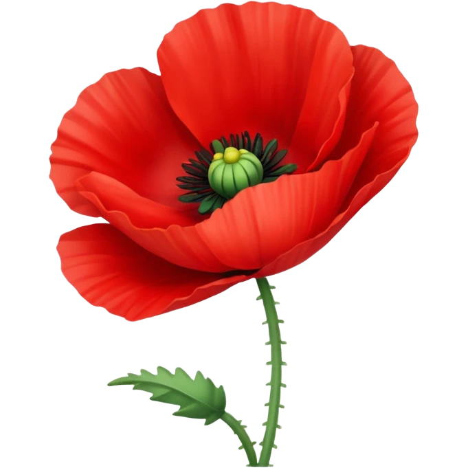 poppy flower emoji