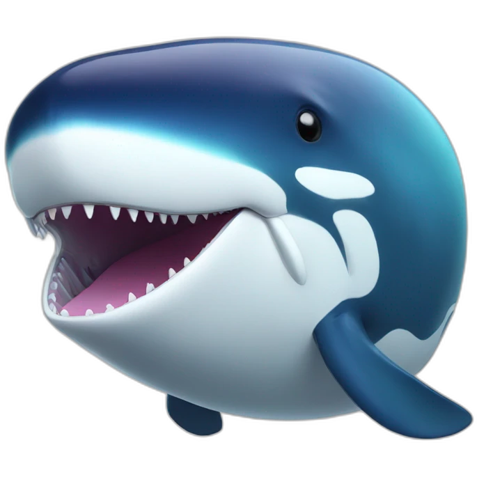 Big whale in vr headset emoji