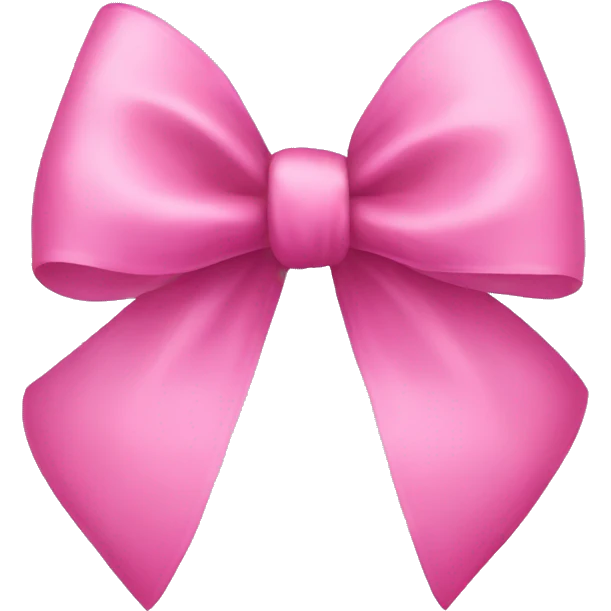 pink bow emoji