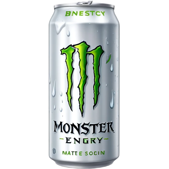White Monster energy drink emoji
