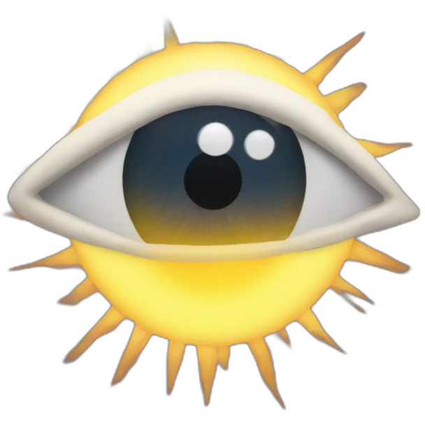eye into the sun emoji
