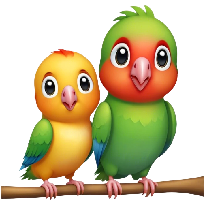 Happy lovebird  emoji