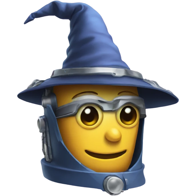 robot in a wizard's hat emoji