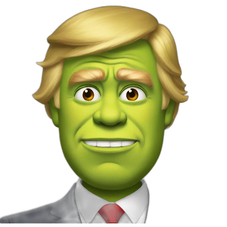 Trump as shrek emoji