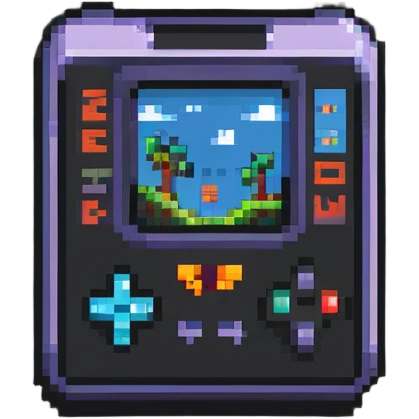 retro game advertisement poster emoji