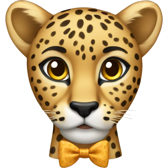 cheetah bow emoji