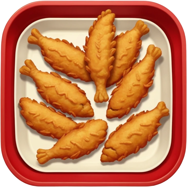 chicken tenders in a red tray emoji