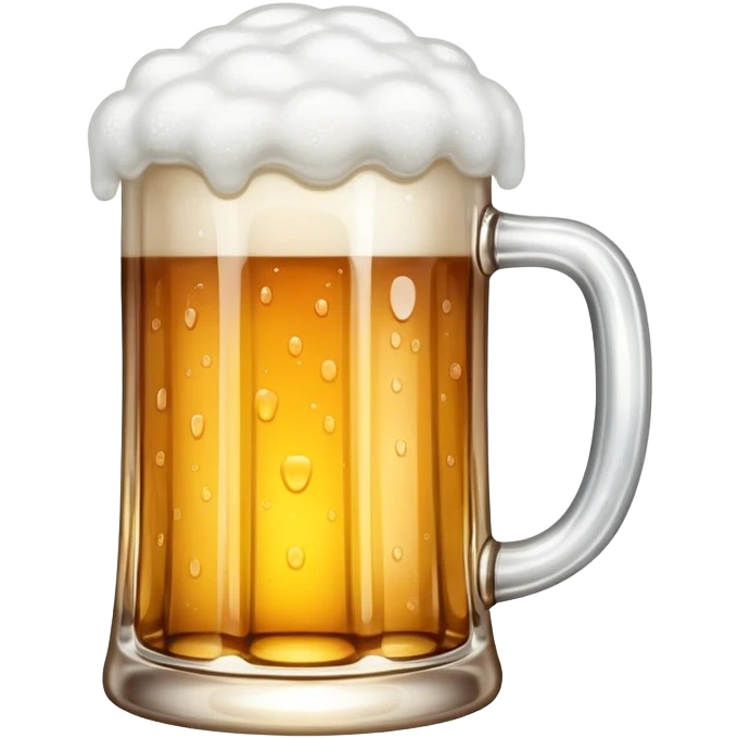 beer mug with foam emoji