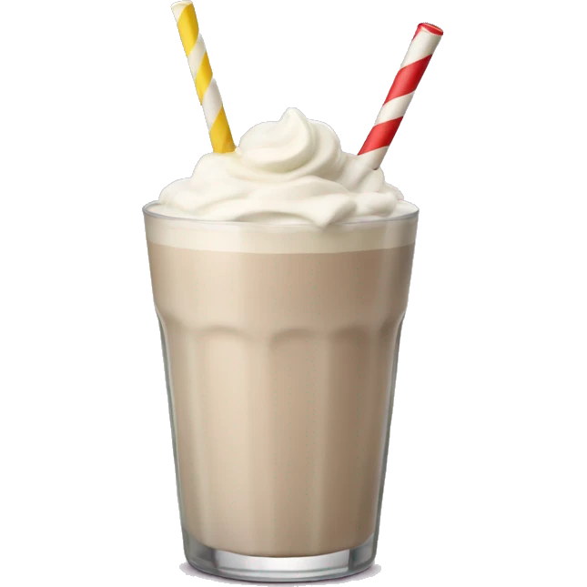 Alcoholic milkshake drink emoji