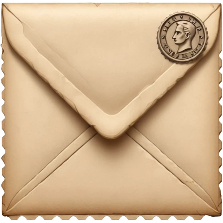 Letter with stamp on it emoji