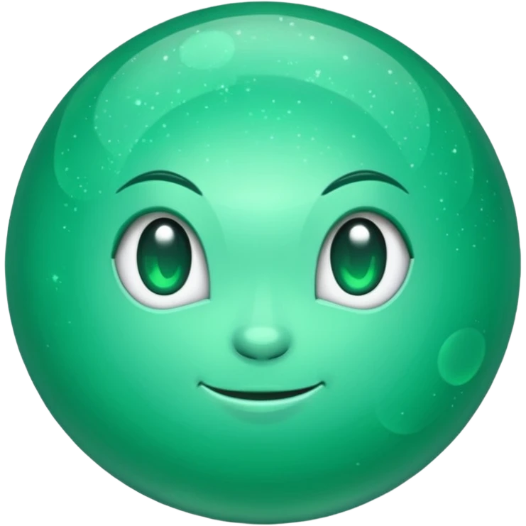 Moon emerald emoji