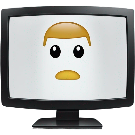 large thin screen TV emoji