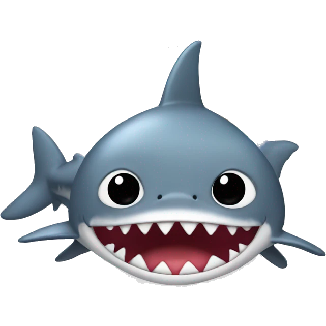 Shark with a rainbow Afro wig  emoji