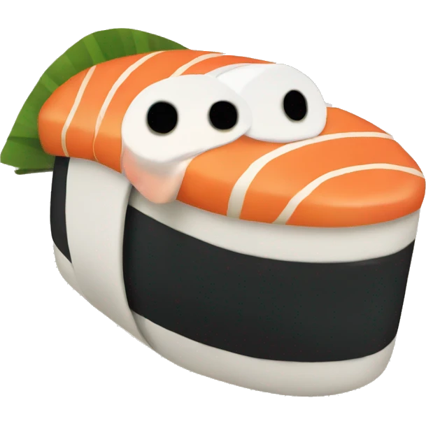 Running sushi emoji