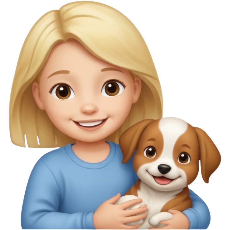 Baby with Dog. emoji