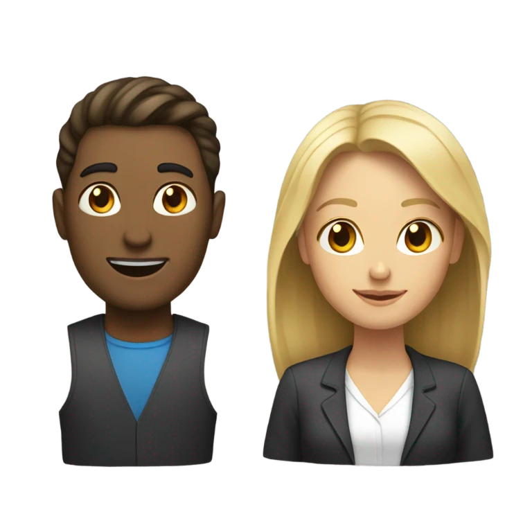 Une homme et une femme emoji
