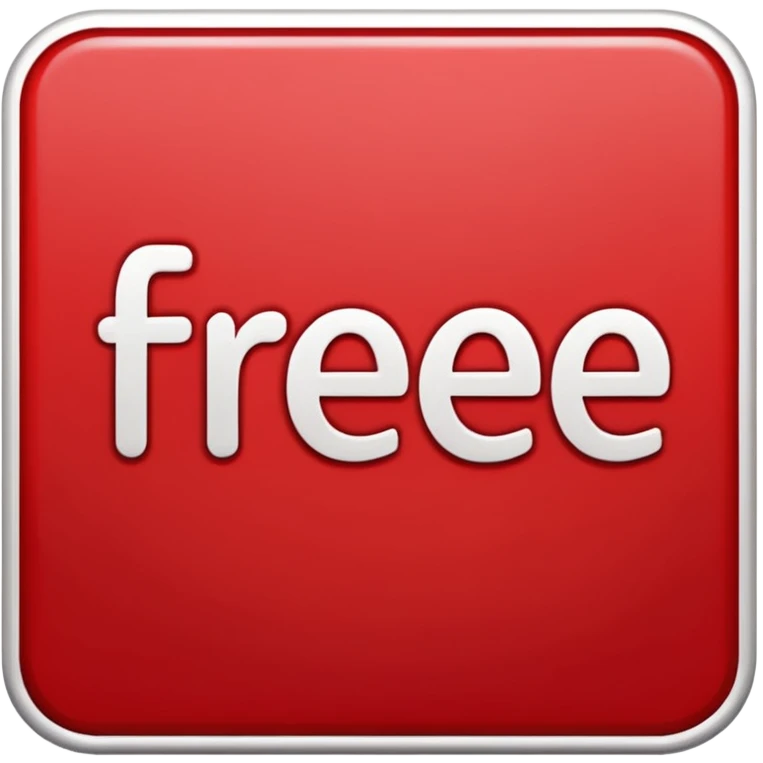 یه استیکر بساز با کلمه رایگان قرمز رنگ emoji