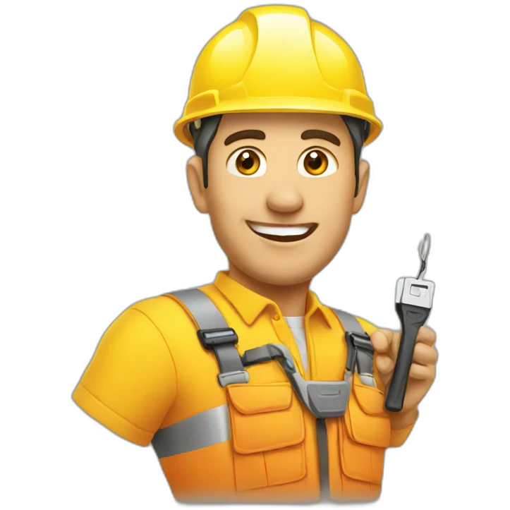 Mobile electrician emoji