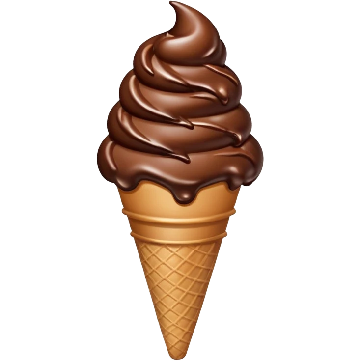 sorvete chocolate emoji