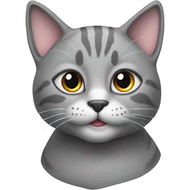 Cat grey emoji